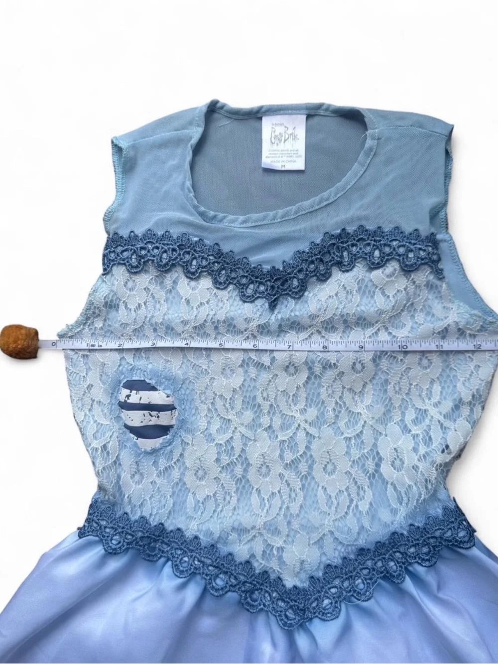 Disney Corpse Bride Emily Costume Dress & Veil Kids Medium Halloween